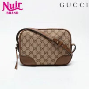 Gucci GG Canvas Camera Bag Shoulder Brown